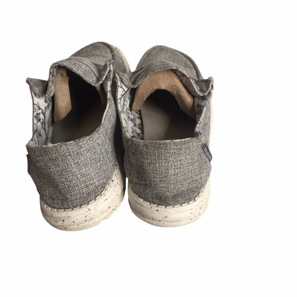 Hey Dude Wendy Shoes Womens Size 8 Gray Chambray Slip On Loafers SKU 121533901 - Picture 7 of 12